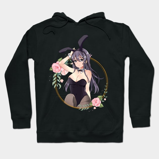 Bunny girl senpai - Mai Sakurajima Hoodie by Hala Art